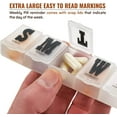 thumbnail image 3 of MEDca 7-Day Pill Organizer, Weekly Medicine & Vitamin Storage Case, 2 Pack, 3 of 9