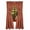 Barn Red & Tan, variant on Marshfield Jacquard Woven Black and Tan 63" Cotton Curtain Panels by Raghu