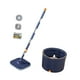 thumbnail image 1 of Juego de trapeador y balde Separador de agua sucia y limpia Balde plano giratorio reutilizable para trapeador Azul, 1 of 9
