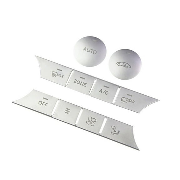 HUONA 10Pcs Car Air Conditioning Button Stickers Interior Modification Accessories Compatible for ZONE 12-15 ML 13-15 GL 12-17 CLS 15-18 GLE 11-14 C Grade 13-15 GLK