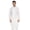 White, variant on Atasi Casual Solid Long Sleeve Cotton Kurta For Indian Mens Mandarin Collar Irregular Hem Ethnic Shirt