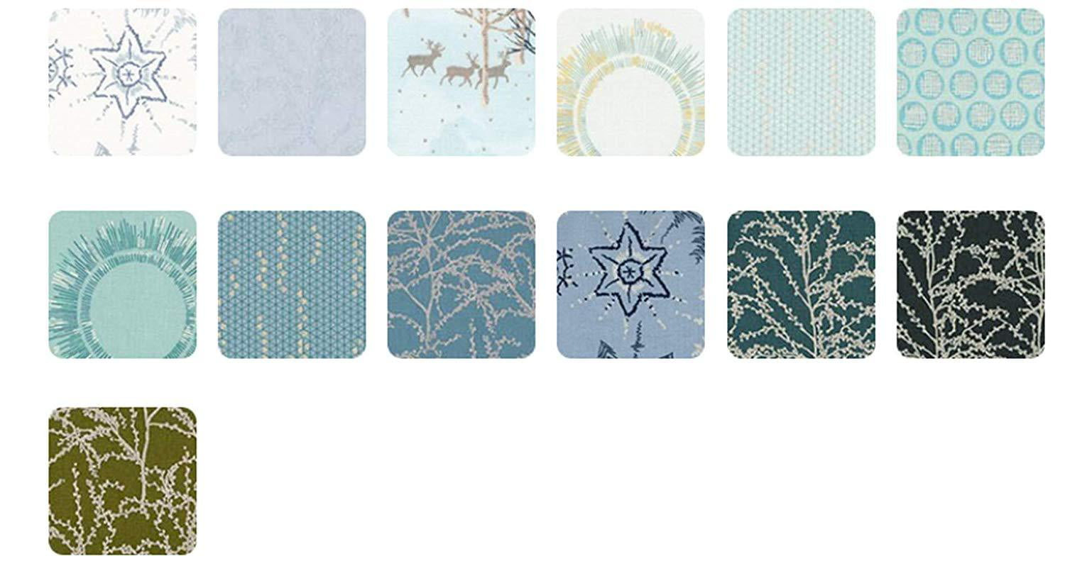 Quilting Sewing ghdonat.com Winter Shimmer Sky Collection 13 Fat ...