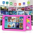 thumbnail image 3 of Contixo 8" Kids Tablet, 2025 Model, 80 FREE Disney eBooks, Educational Android Tablet for Ages 3-12, 32GB, Kid-Proof Case with Kickstand, Android 13 - Pink, 3 of 11