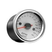 Highway Hawk HH-67-405 Tachometer Complete with ABS Housing - White Face, 7-Color LED, Clear Glass