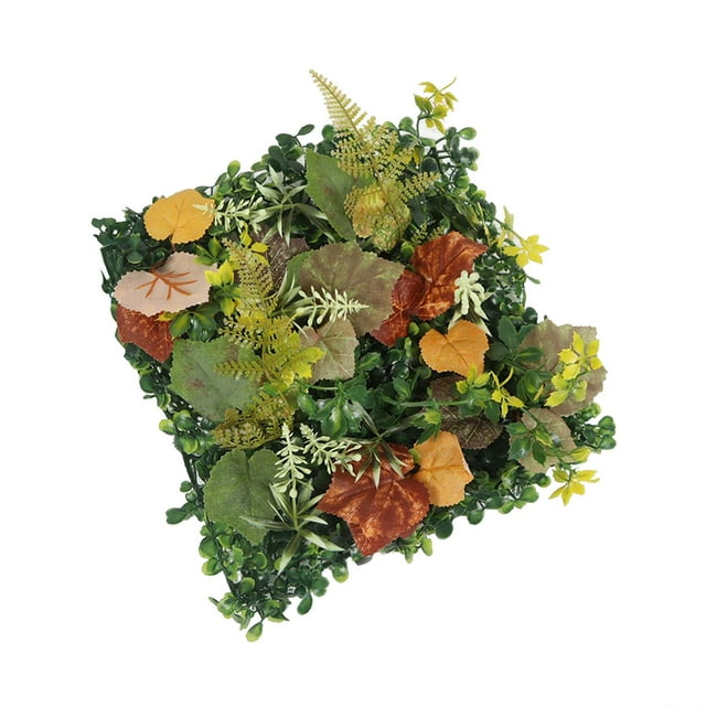 Panel de césped artificial de 25x25 cm para decoración de pared, estilo realista. Estilo A