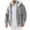 Gray, variant on Turilly Jackets Fleece Coats Men Fashion Casual Solid Zipper Pockets Long Sleeve Blouses Long Sleeve Hooded Casual Outwear