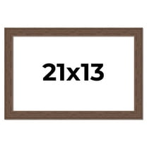 21x13 Frame Brown Farmhouse Solid Wood Picture Frame Width 1.5 Inches | Interior Frame Depth 0.5