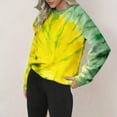 thumbnail image 2 of Bovemsi Womens Sweatshirts Women's Loose Plus Size Tie Dye Printed Casual Round Neck Top Fall Fashion Outfits 2025 Clothes, 2 of 9