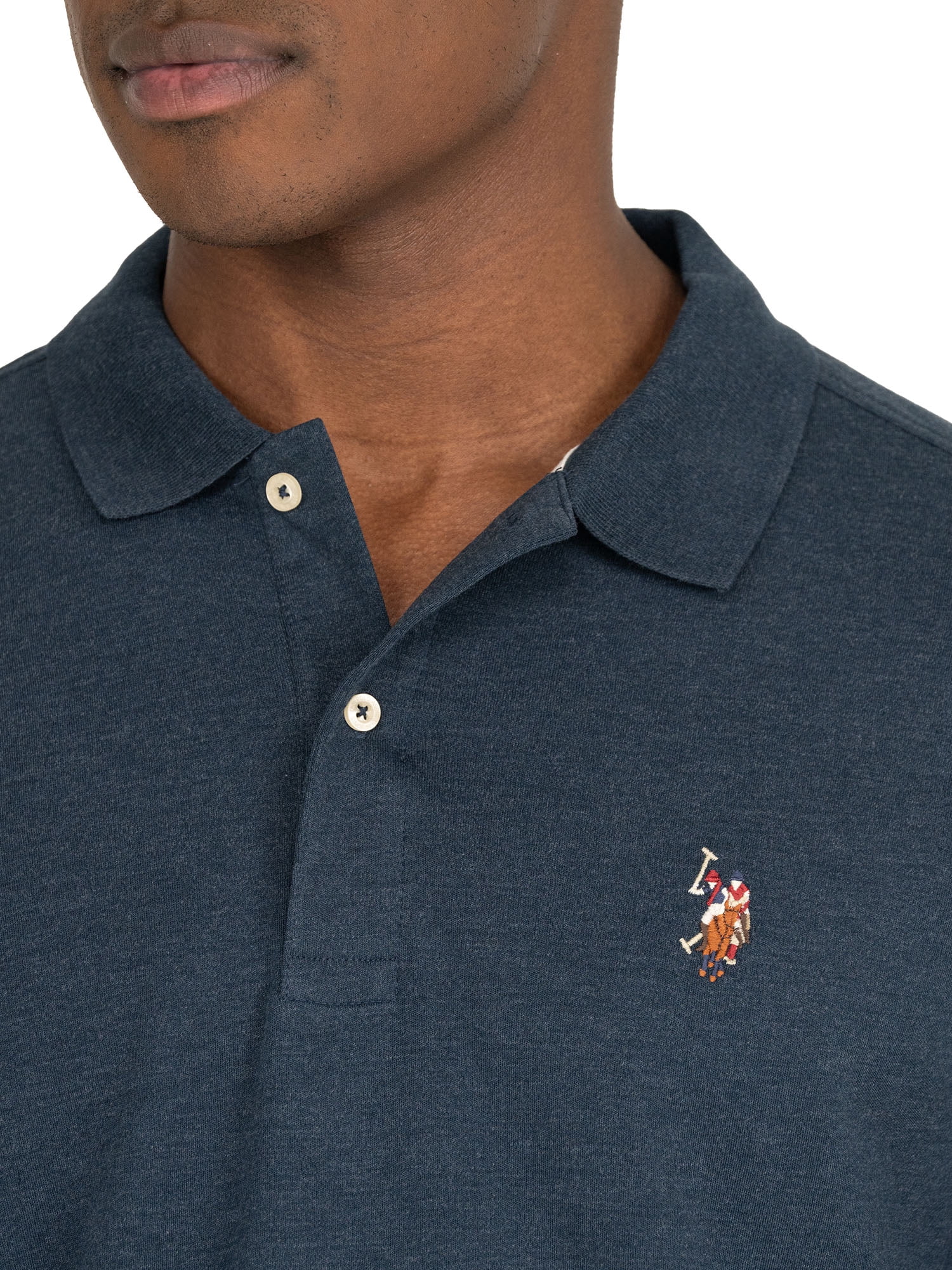 U.S. Polo Assn. Men's Long Sleeve Interlock Polo