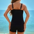 thumbnail image 5 of vigerkar Tankini Two Piece with Shorts - Womens Tummy Control Swimsuit with Pockets Bathing Suit with V-Wire Boy Shorts Swimwear 2026 (Black, L), 5 of 9