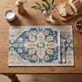 thumbnail image 2 of Sm:)e Boho Bohemia Style Sliver Placemats Set of 4, 12x18 Inch Country Rustic Farmhouse Magical Fall Table Mats for Party Kitchen Dining Decoration, 2 of 8