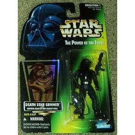 Hasbro Green - Star Wars: Power of the Force Green Card Death Star Gunner Action Figure, Star Wars: Power of the Force 3/4 green card with hologram action figure from.., By Hasbro Ship from US