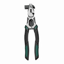 Lineman Pliers with Nail Puller, Industrial Heavy Duty Electrician Tool, Flat Nose Wire Cutter Pliers for Electrical Work, Labor Saving Grip Design Multi Functional Pulling and Cutting Tool