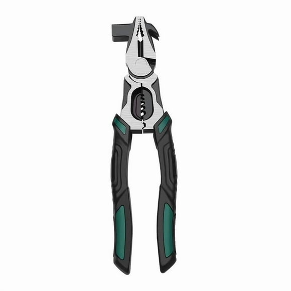 Pinces Industrielles en Acier avec Coupe-Fil et Tire-Ongles - Pinces Électriques de 8 Pouces à Nez Plat pour Tâches Intensives et Projets de Bricolage Akmoler / Métal, Multicolore