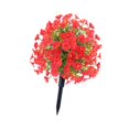 thumbnail image 4 of Estaca de flores artificiales de jardín, estaca decorativa, accesorios prácticos de jardín Regalo de decoración del césped para patio de patio trasero Rojo, 4 of 8
