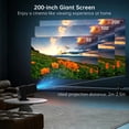 thumbnail image 6 of HY320 4K Android 11 Smart Projector,Portable WiFi 6 Bluetooth 5.0 with Auto Keystone Correction,180°Rotatable Home Theater, Outdoor,Gaming, 6 of 6