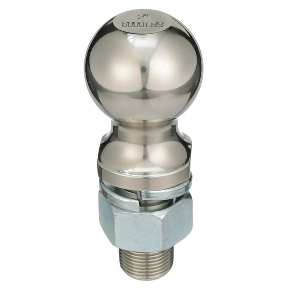 Seachoice Stainless Steel Class IV Trailer Coupler Ball with 1" x 2-1/8" Shank & 6,000 lb. Capacity