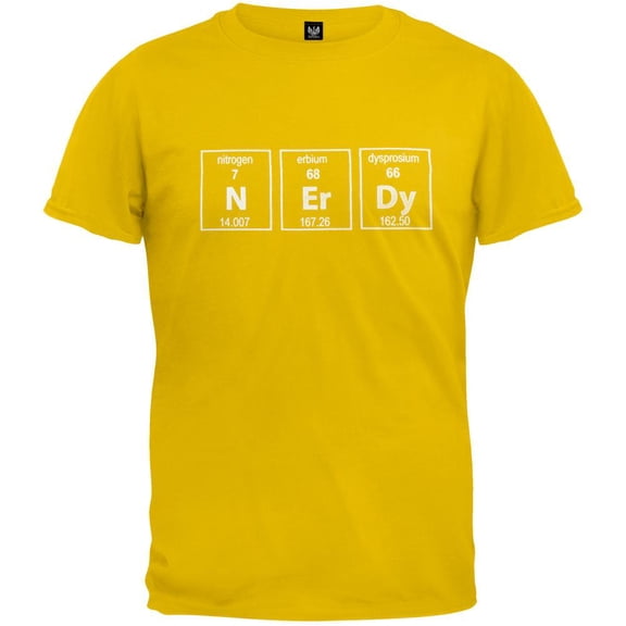 Nerdy Periodic Table T-Shirt - Small