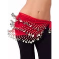 thumbnail image 4 of Fajilla Bellydance Monedas Danza Árabe Chifon Falda Zumba, 4 of 8