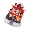 thumbnail image 1 of destyer Christmas Scene Village Figurine Collection for Table Sill Decoration Red, 1 of 8