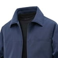 thumbnail image 3 of Veste de Randonnée à Manches Longues Épaisse pour Hommes avec Poches Zippées et Col à Revers, 3 of 6