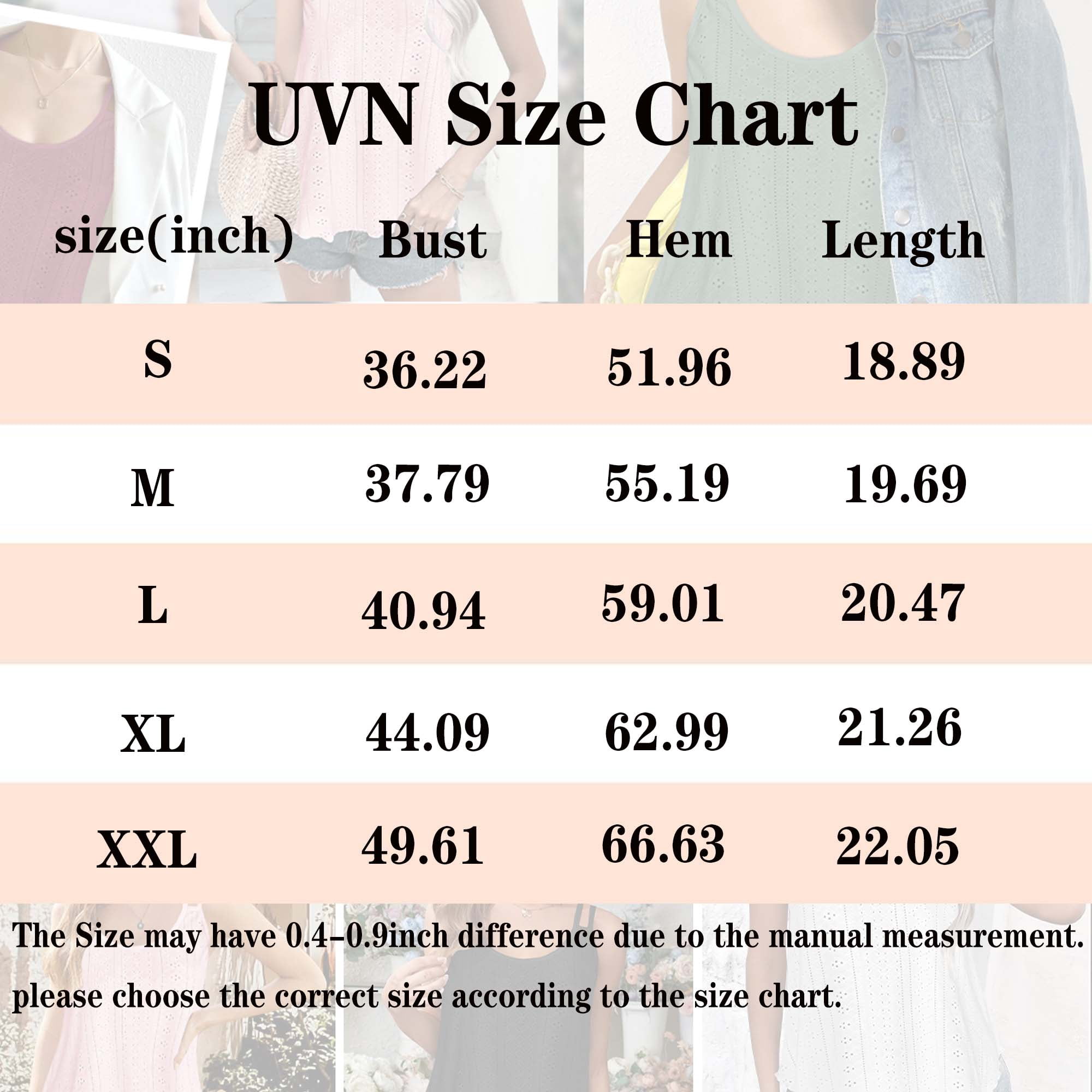 UVN Spaghetti Strap Tank Tops for Women Summer Sleeveless Tops Eyelet Embroidery Flowy Shirts Scoop Neck Loose Cami