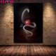 thumbnail image 1 of Impresión de lienzo de serpiente y Granada blanca, águila, búho, Cuervo, Cabra, arte de pared Vintage, decoración de póster de Arte de criatura mágica oscura gótica, 1 of 4