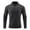 Dark Gray, variant on ShomPort Men's Quarter Zip Long Sleeve Shirt Mock Neck Casual Pullover Tops Athletic Outdoor Sweatshirts