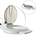 thumbnail image 2 of Saloniture 6 Wheel Rolling Base Magnifying LED Floor Lamp - Adjustable 3X Magnifier with Dimmable Lights for Lashes, Facials, Salon, Esthetician Spa, and Crafts, 2 of 7