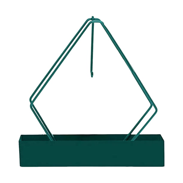 Estante metálico en espiral con diseño de diamantes: elegante, duradero, almacenamiento elevado; para decoración de escritorio o exterior
