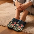 thumbnail image 5 of Psesaysky Women's Mushroom Butterfly Night Print Closed Toe Slippers for Women Soft Indoor Slippers Memory Foam Bedroom Shoes, Size 6-7, 5 of 7