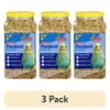 (3 pack) 3-D Pet Products Premium Parakeet Bird Food, with Probiotics, 5 lb. Jar, for Daily Feeding
