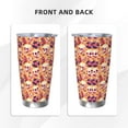 thumbnail image 3 of Fotbe Skull rock record Pattern 20 oz Tumbler Stainless Steel Vacuum Insulated Coffee Ice Cup Double Wall Travel Flask Leak-proof Coffee Cup-Straw Three-piece Set, 3 of 8