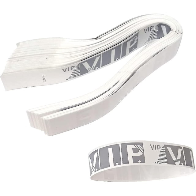 200 Uds pulseras Vip impermeables brazaletes de fiesta dorados pulseras de papel ligeras