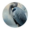 thumbnail image 4 of Patifu Blue Heron Nature Round Tablecloth Stain-Resistant Washable Indoor Outdoor Restaurant Wedding Party Full Width Single-Sided Printing Waterproof Home Decor 42"-46, 4 of 8