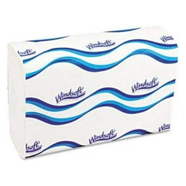 ZanQee 101 Embossed C-Fold Paper Towels, 10 1/10 x 13 1/5, White, 200/Pack, 12 Packs/Carton