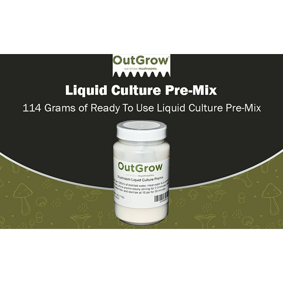 Liquid Culture Premix Powder | 114g (1/4lb) | Makes Over 6 Gallons of Media