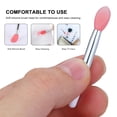 thumbnail image 2 of 10-Piece Single-Head Silicone Lip Brushes Set with 2 Anti-Lost Covers - Soft, Tasteless Silicone Applicators for Lipstick, Lip Gloss, Lip Balm - Mini Portable Design, Easy to Clean & Store - Ideal, 2 of 6