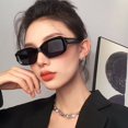 thumbnail image 3 of Gafas de sol de moda con forma de caja, gafas de sol de alta gama para mujer, gafas de sol modernas y personalizadas para vacaciones, gafas de sol vintage para hombre, 3 of 6