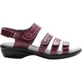 thumbnail image 6 of Women's Aurora Strap Sandals Purple Leather Polyurethane 6 X-Wide, 6 of 6
