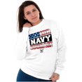 thumbnail image 4 of Honor Navy Courage American Flag Sweatshirt for Men or Women Brisco Brands M, 4 of 6