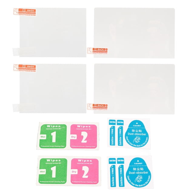 DEWIN Top LCD Screen Protector 9H Hardness Scratch Resistant Dustproof High Sensitivity Clear Glass PET Film for New 3DS XL