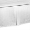 Divatex Damask Stripe Bedskirt, White