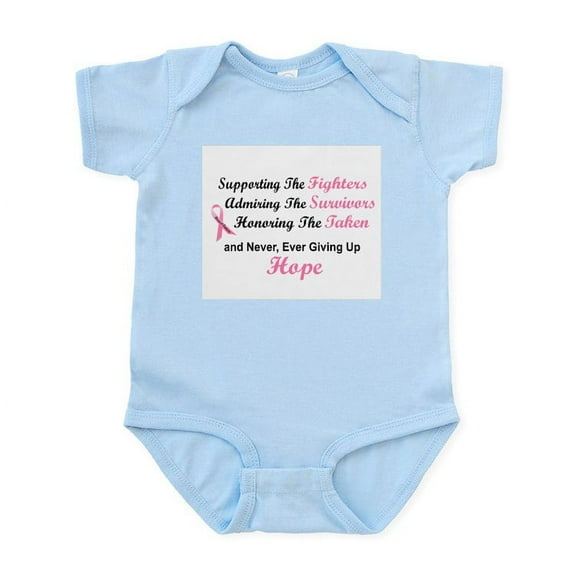 CafePress - Supporting Admiring Honoring 1.2 (BC) Infant Bodys - Baby Light Bodysuit, Size Newborn - 24 Months