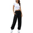 thumbnail image 4 of Borke Women's High Waisted Sweatpants Workout Active Joggers Pants Baggy Lounge Bottoms, 4 of 10