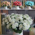 thumbnail image 3 of PENGXIANG High-Grade Artificial Flowers Fake Flowers 5 Forks 15 Mini Roses for Home Decoration, 3 of 10