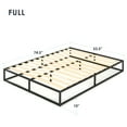 thumbnail image 4 of Mellow Modernista 10" Metal Platform Bed with Wooden Slats, Black, Full, 4 of 7