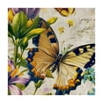 thumbnail image 4 of HAOXIT  Rectangle Fabric Tablecloth, Botanical Blossoms, Vibrant Spring Floral and Butterfly Fabric Table Cloth 36*36, 4 of 8