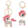 thumbnail image 4 of Miangastore Unicorn Shape Key Pendant Pink Zinc Alloy Rhinestone 1Pack 4.7x2.2in, 4 of 8