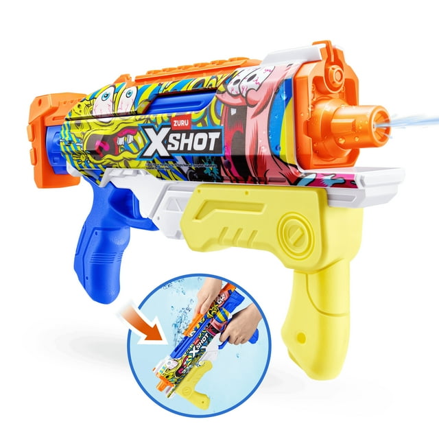 XSHOT Water SpongeBob Hyperload Water Blaster de ZURU